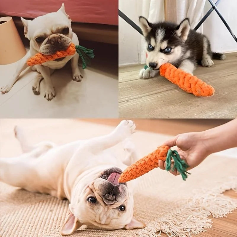 RootChew™ Cotton Rope Carrot Toy