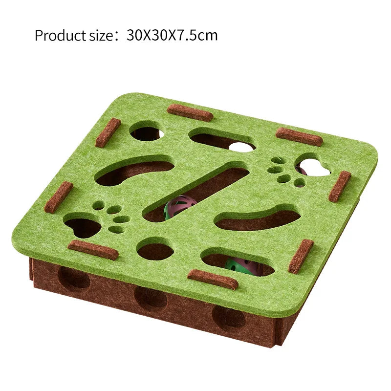 Nordic™ Wooden Cat Puzzle Maze