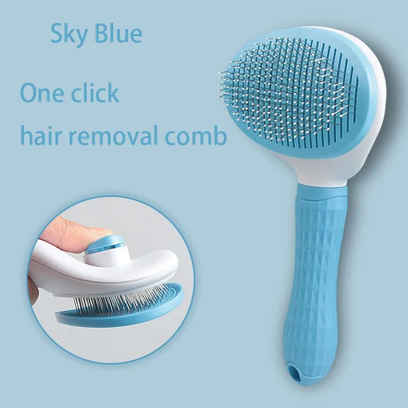 PurrFect™ One-Click Pet Deshedding Brush