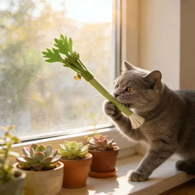 PureMint™ Organic Catnip Celery Toy