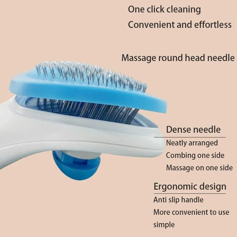 PurrFect™ One-Click Pet Deshedding Brush