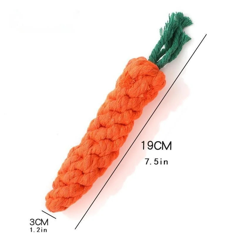 RootChew™ Cotton Rope Carrot Toy