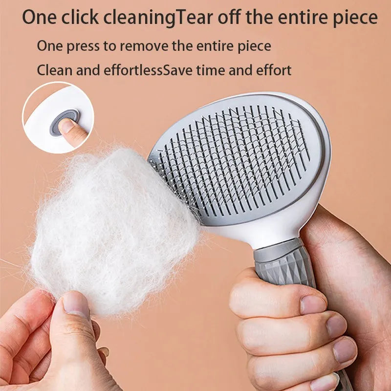 PurrFect™ One-Click Pet Deshedding Brush