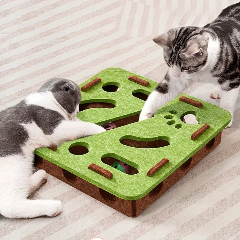 Nordic™ Wooden Cat Puzzle Maze