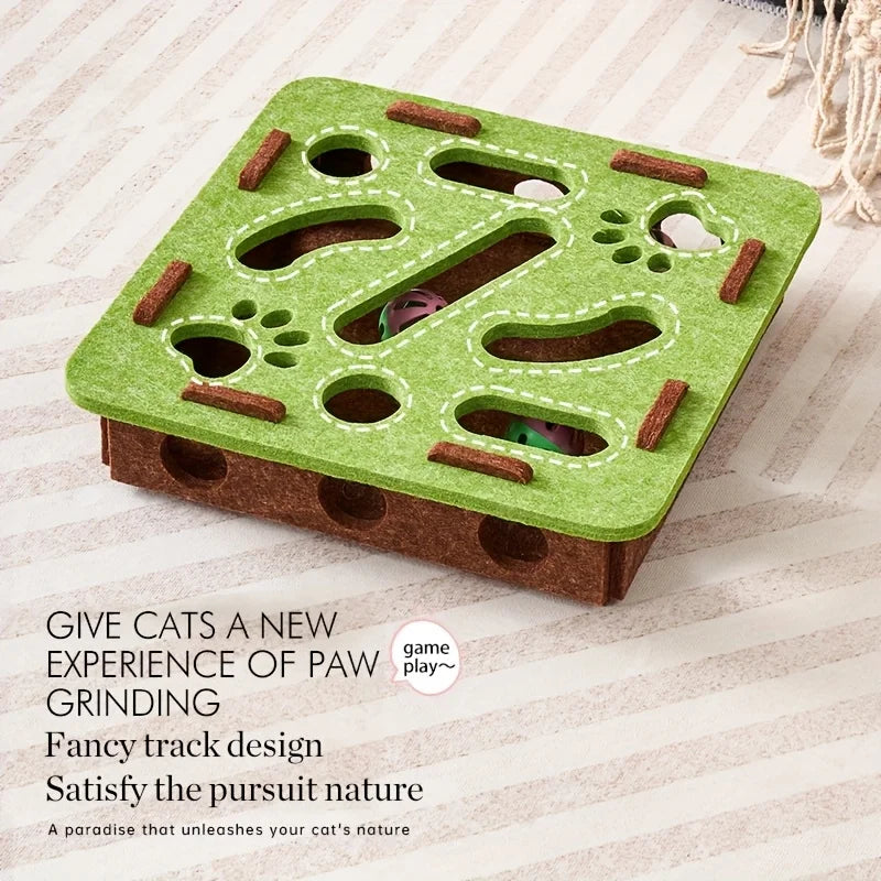 Nordic™ Wooden Cat Puzzle Maze