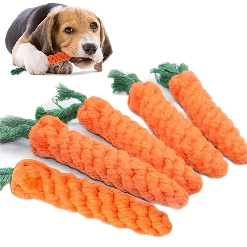 RootChew™ Cotton Rope Carrot Toy