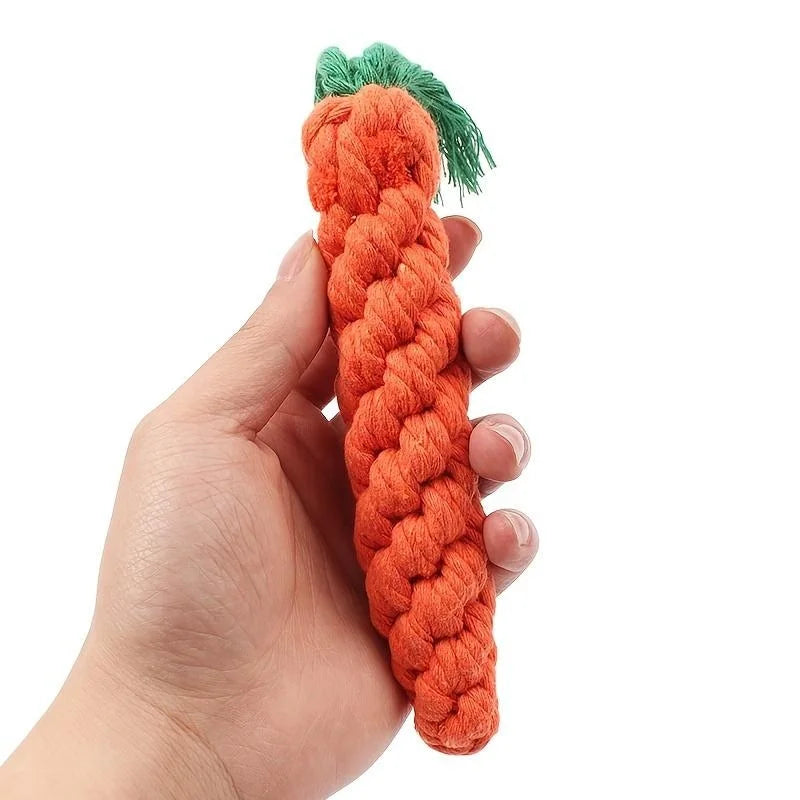 RootChew™ Cotton Rope Carrot Toy