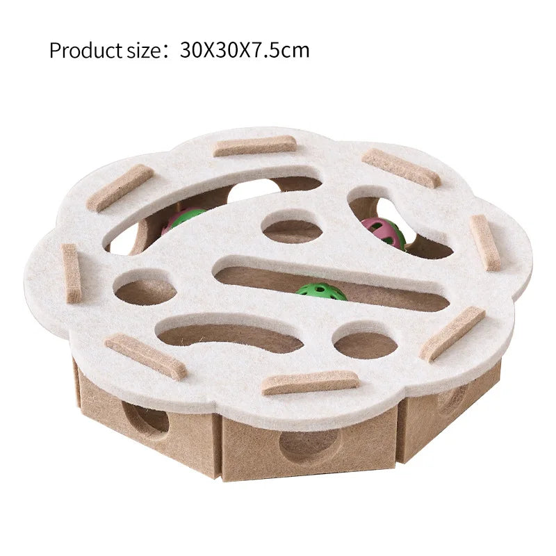 Nordic™ Wooden Cat Puzzle Maze