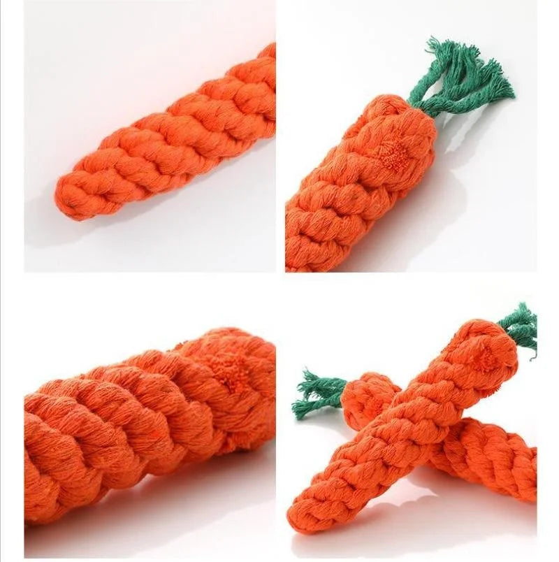 RootChew™ Cotton Rope Carrot Toy