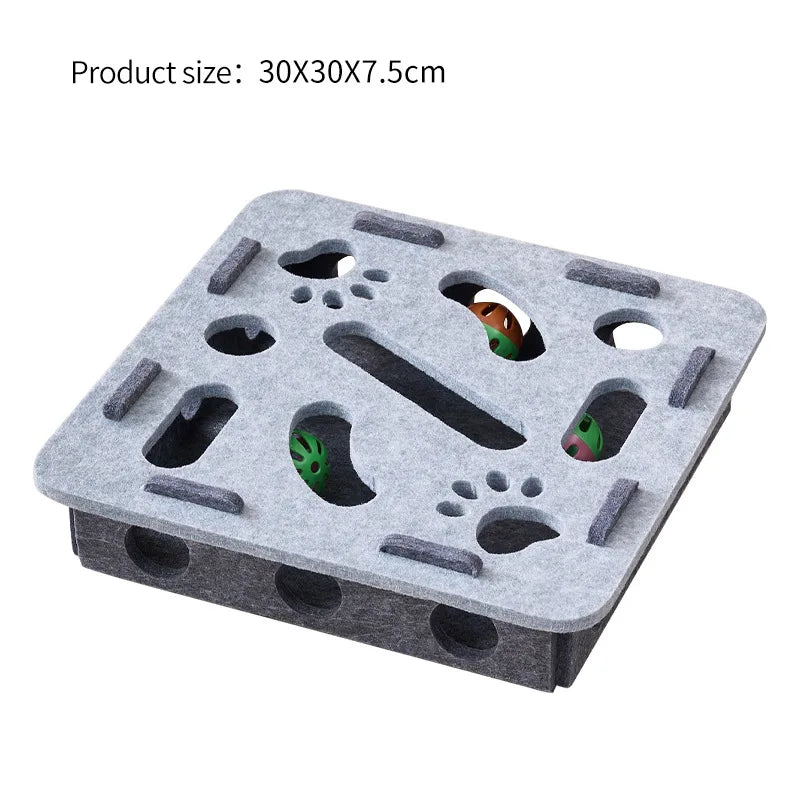 Nordic™ Wooden Cat Puzzle Maze