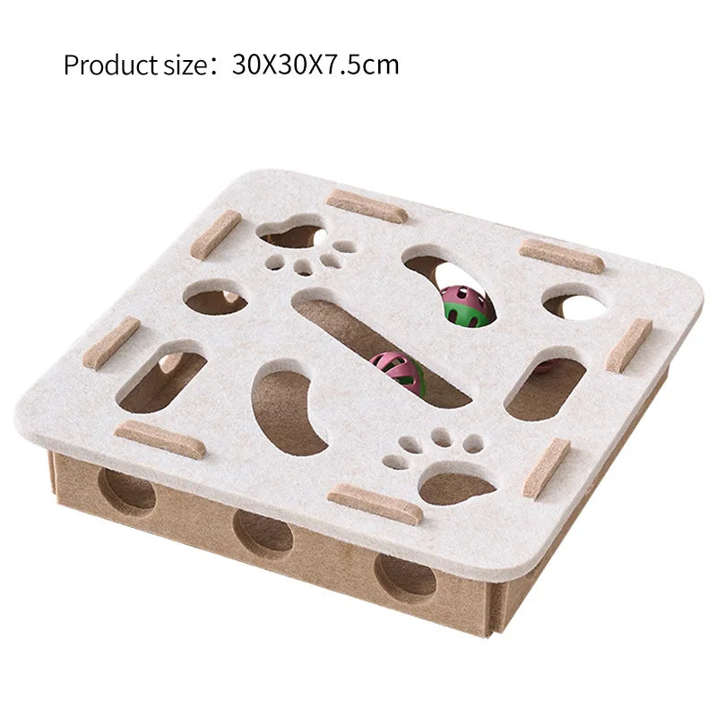 Nordic™ Wooden Cat Puzzle Maze