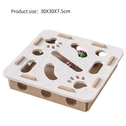 Nordic™ Wooden Cat Puzzle Maze