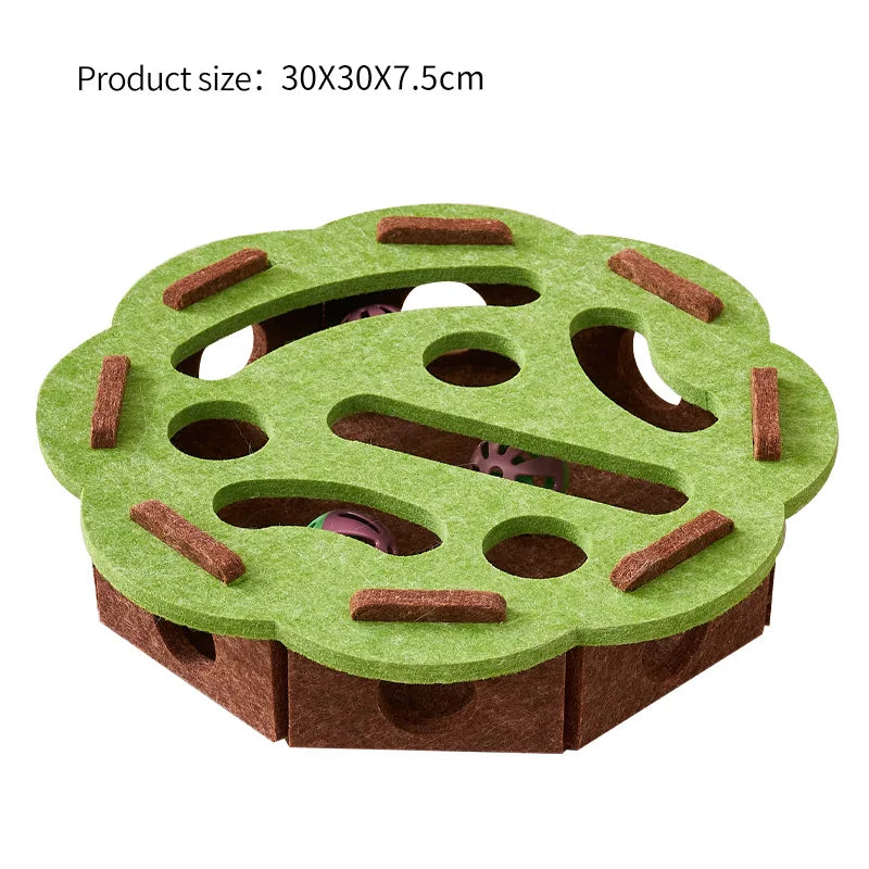 Nordic™ Wooden Cat Puzzle Maze